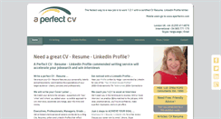 Desktop Screenshot of aperfectcv.co.uk